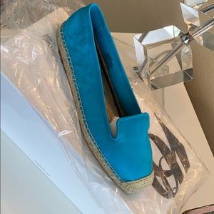 NWT Nine West Turquoise espadrilles!